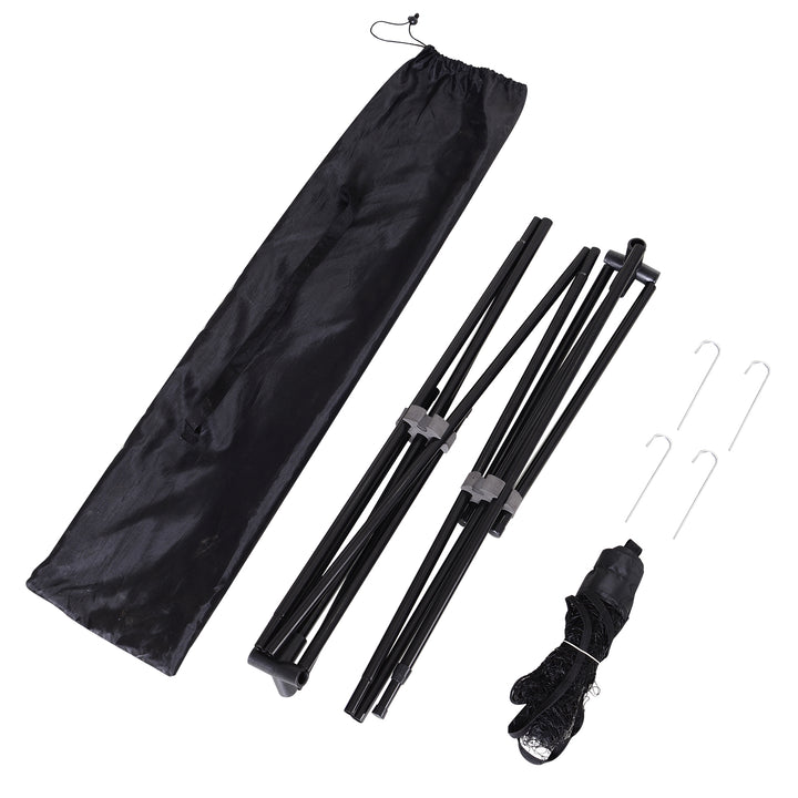 Badmintonnet 94/158 cm foldbart volleyballnet med bæretaske 2-vejs højdejusterbart tennisnet badmintonnet bærbart sæt til tennis fjerboldnet til have park udendørs