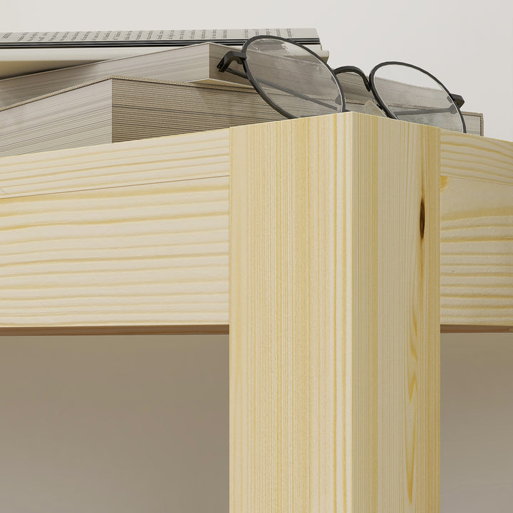 Bænk træbænk køkkenbænk, massivt træ, 3-personers bænk, 120 cm x 33 cm x 45 cm, naturlig