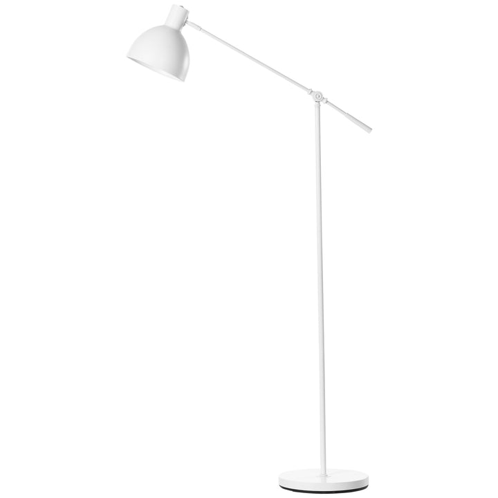 Industriel gulvlampe, højdejusterbar, med gulvkontakt; 30 m x 30 cm x 131 cm, sort