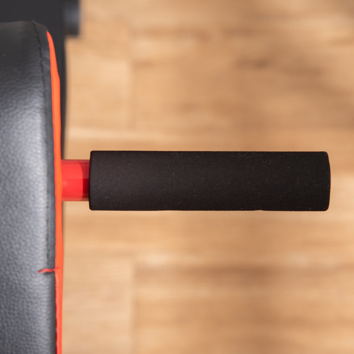 Vægtbænk fitnessbænk skråbænk multifunktionel mavetræner justerbar stål sort 64 x 146 x 73,5-85 cm