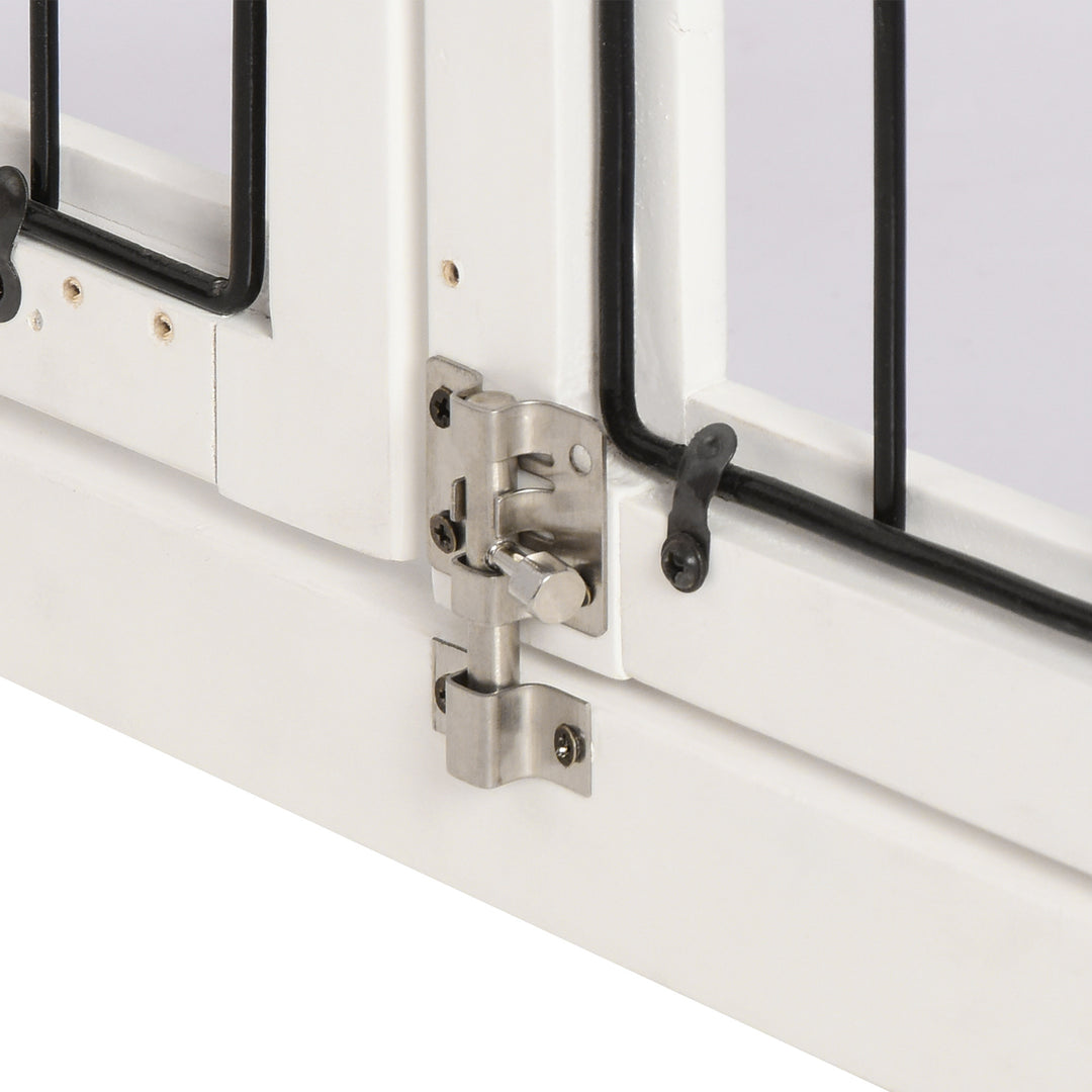 Bur, mdf træ jern, 58,5 cm x 81 cm x 66 cm, hvid