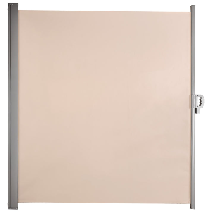 LUARO markise til sideterrasse, udtrækkelig 180 x 400 cm beige