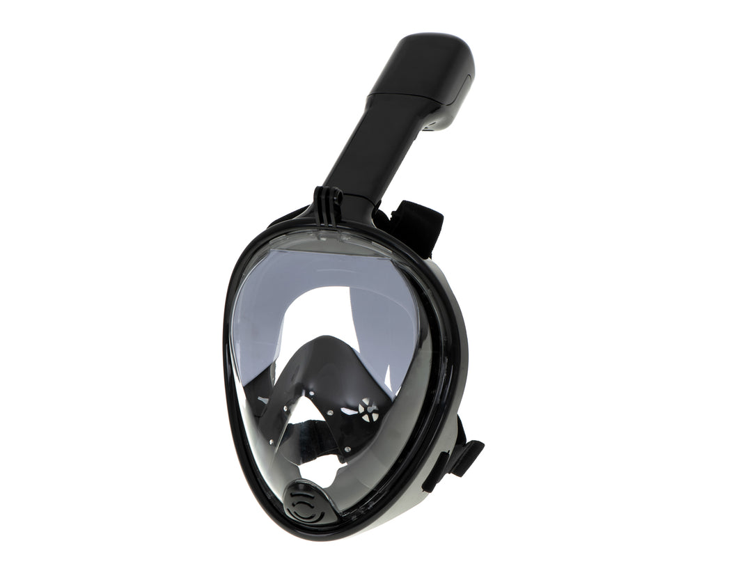 Fuldt foldbar snorkelmaske L/XL sort