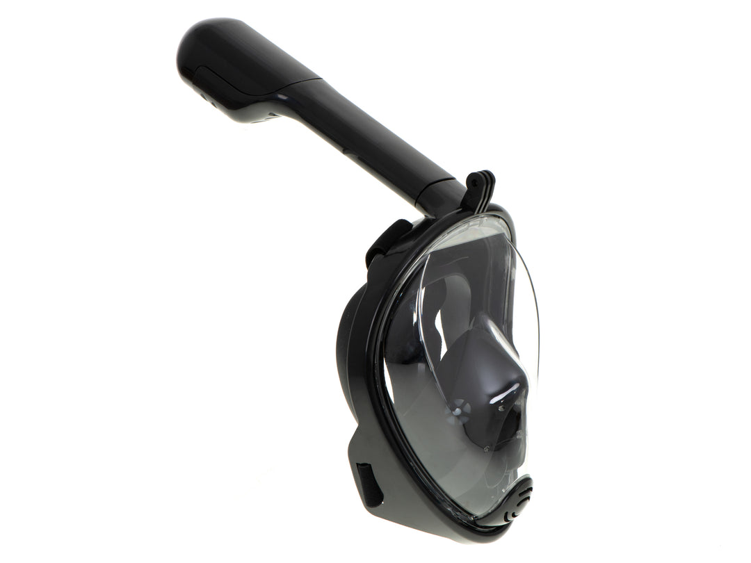 Fuldt foldbar snorkelmaske L/XL sort