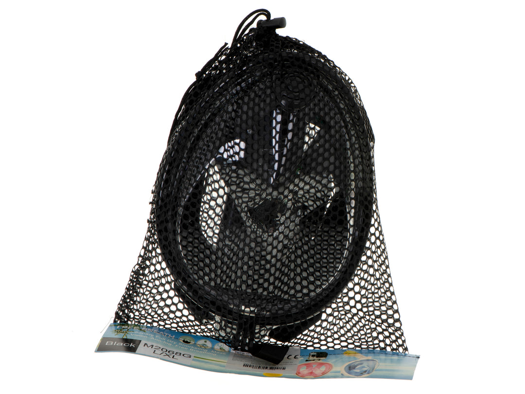 Fuldt foldbar snorkelmaske L/XL sort