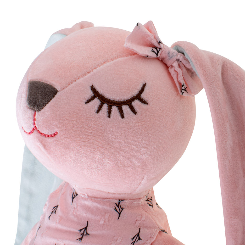 Plys maskot kanin lyserød 52cm