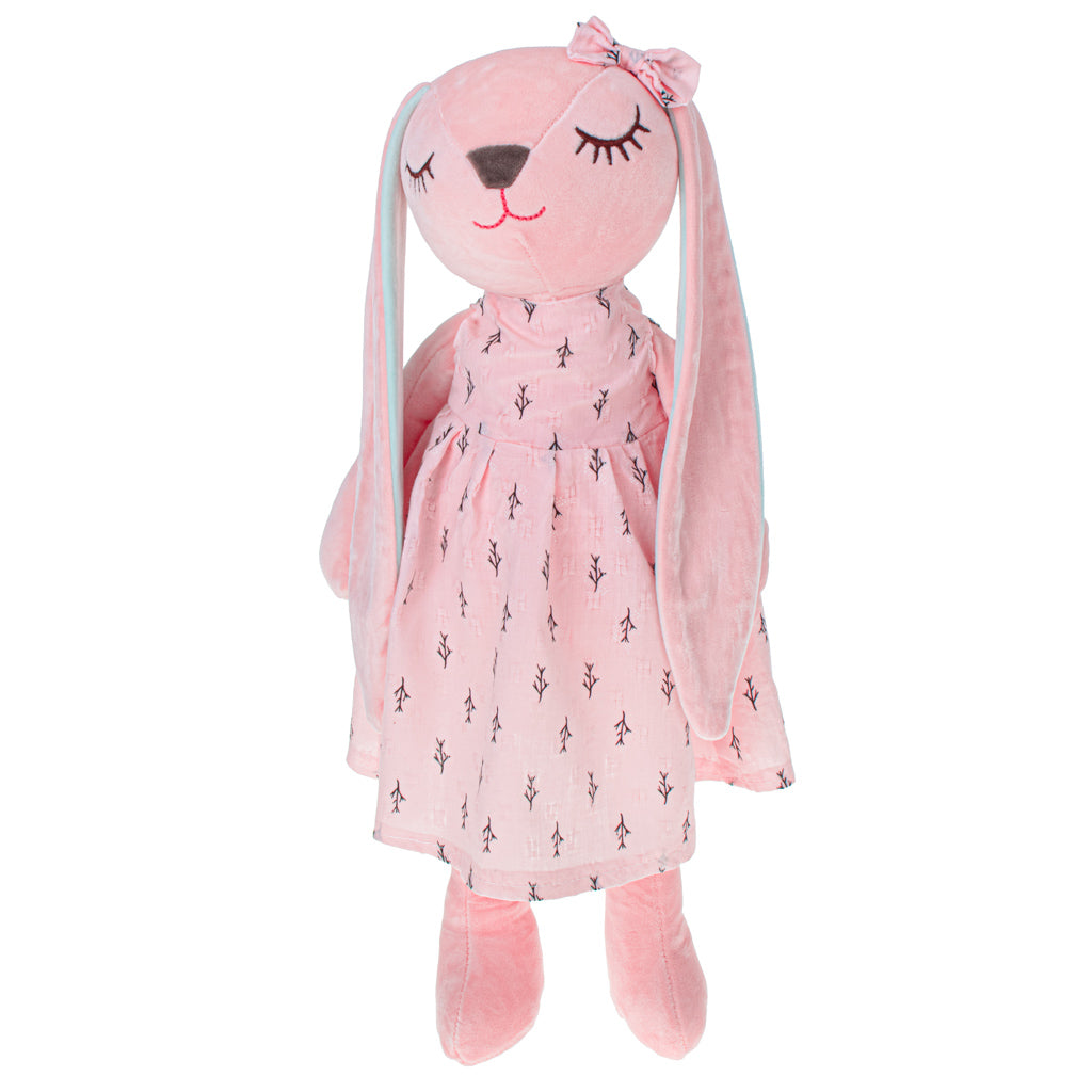 Plys maskot kanin lyserød 52cm