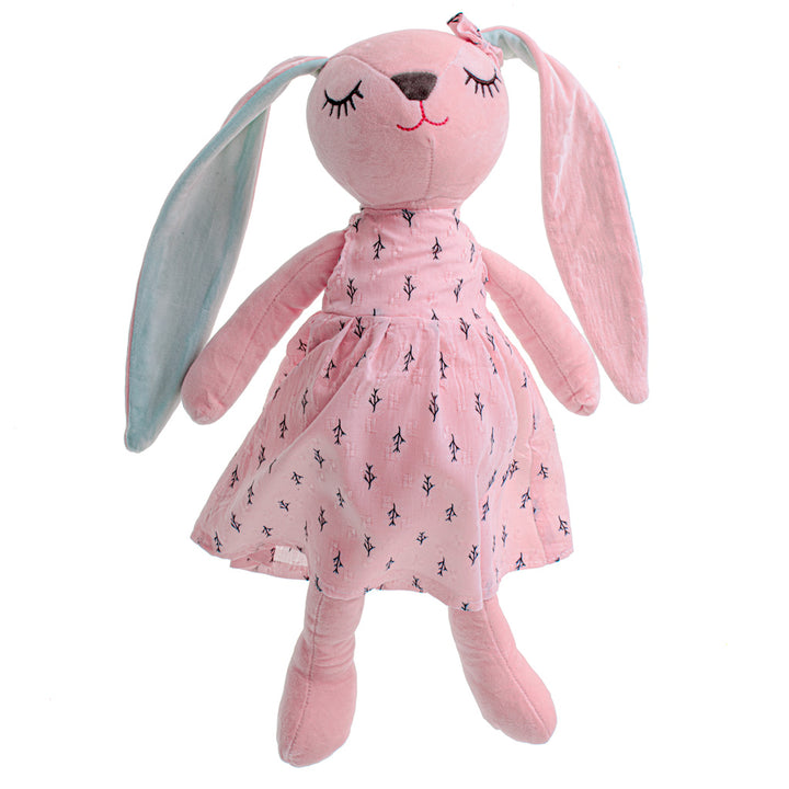 Plys maskot kanin lyserød 52cm