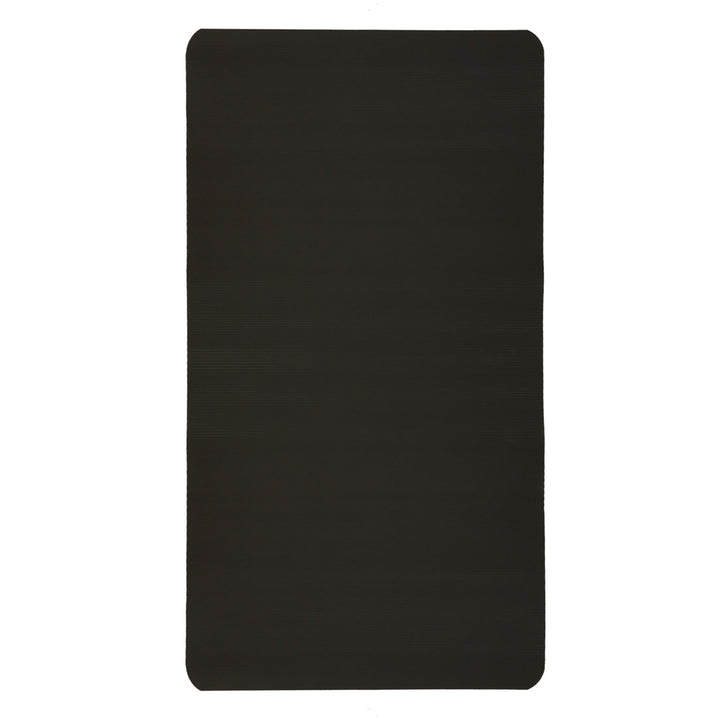Yoga træningsmåtte tyk 185x80x1,5 cm sort