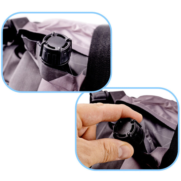 Oppustelig madras til bilseng 180x120cm sort