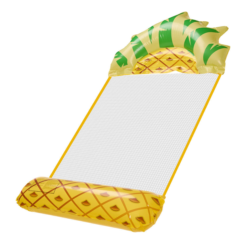 Oppustelig madras strandhængekøje vand liggestol swimmingpool ananas