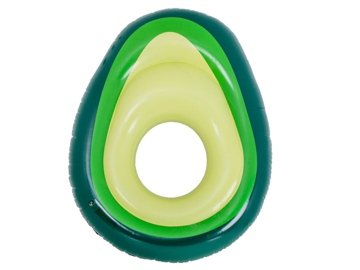 Oppustelig svømmemadras med avocadobold med frø 150 cm XL