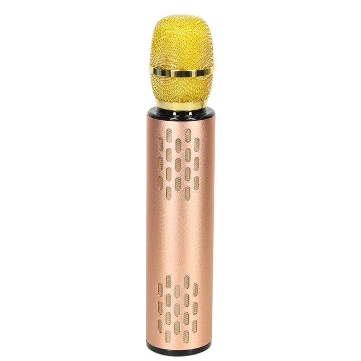 Trådløs Bluetooth karaoke-mikrofon i guld