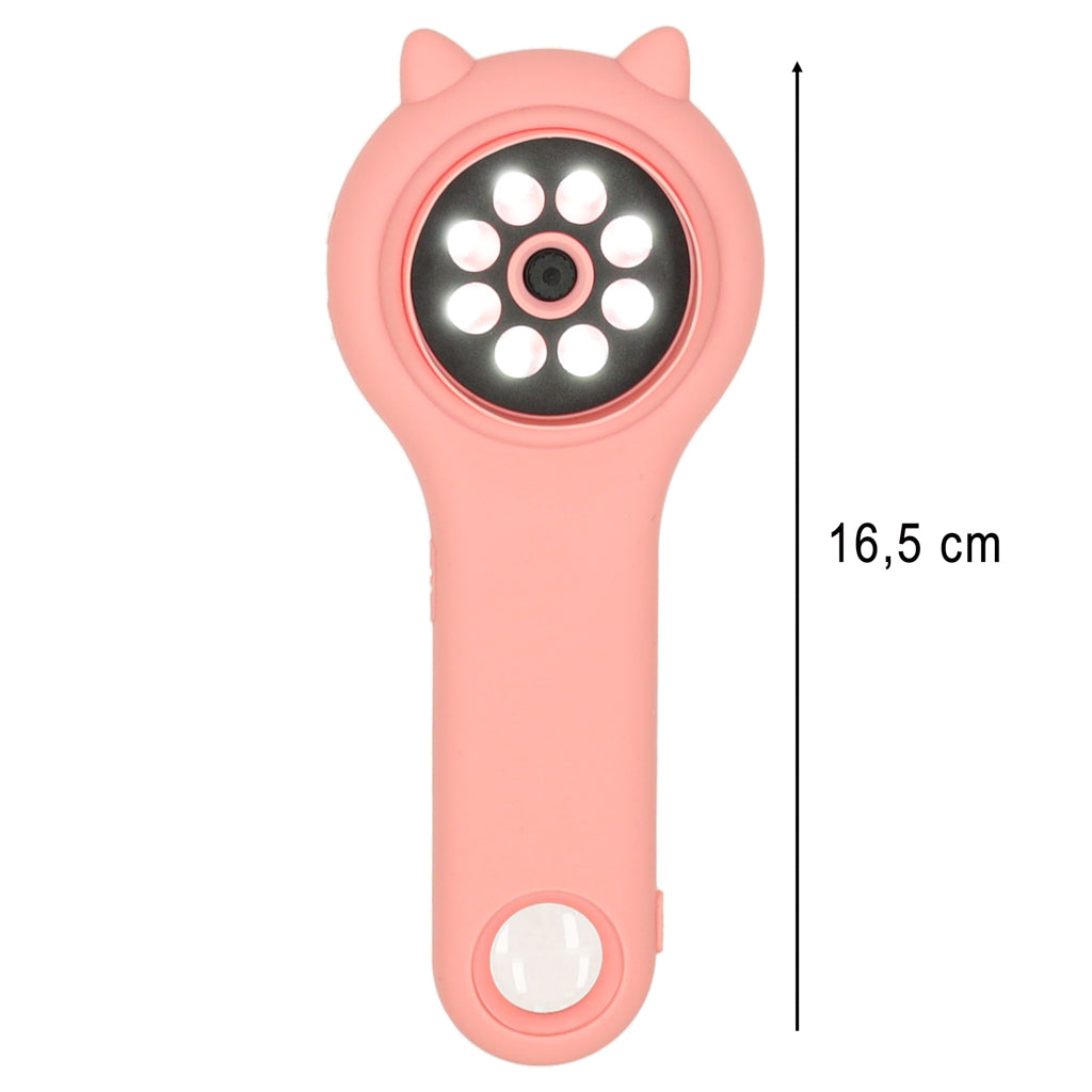 Optisk mikroskopforstørrelsesglas digitalt 500x 2Mpx pink