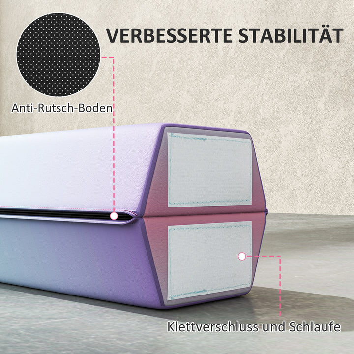 236 cm foldbar balancebom til teenagere 80 kg farverig