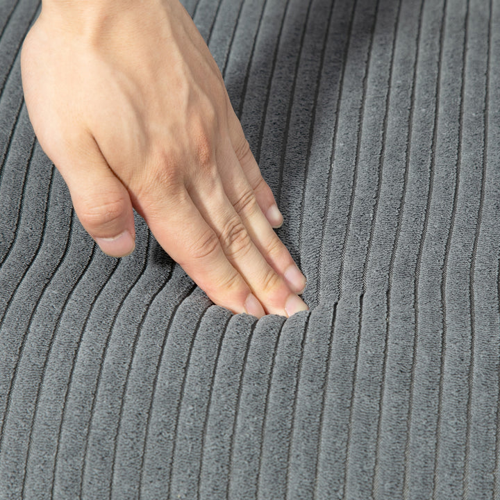 2-Personers polstret sofa, træ, fløjl polyester, skum, 117 x 56,5 x 77 cm, grå