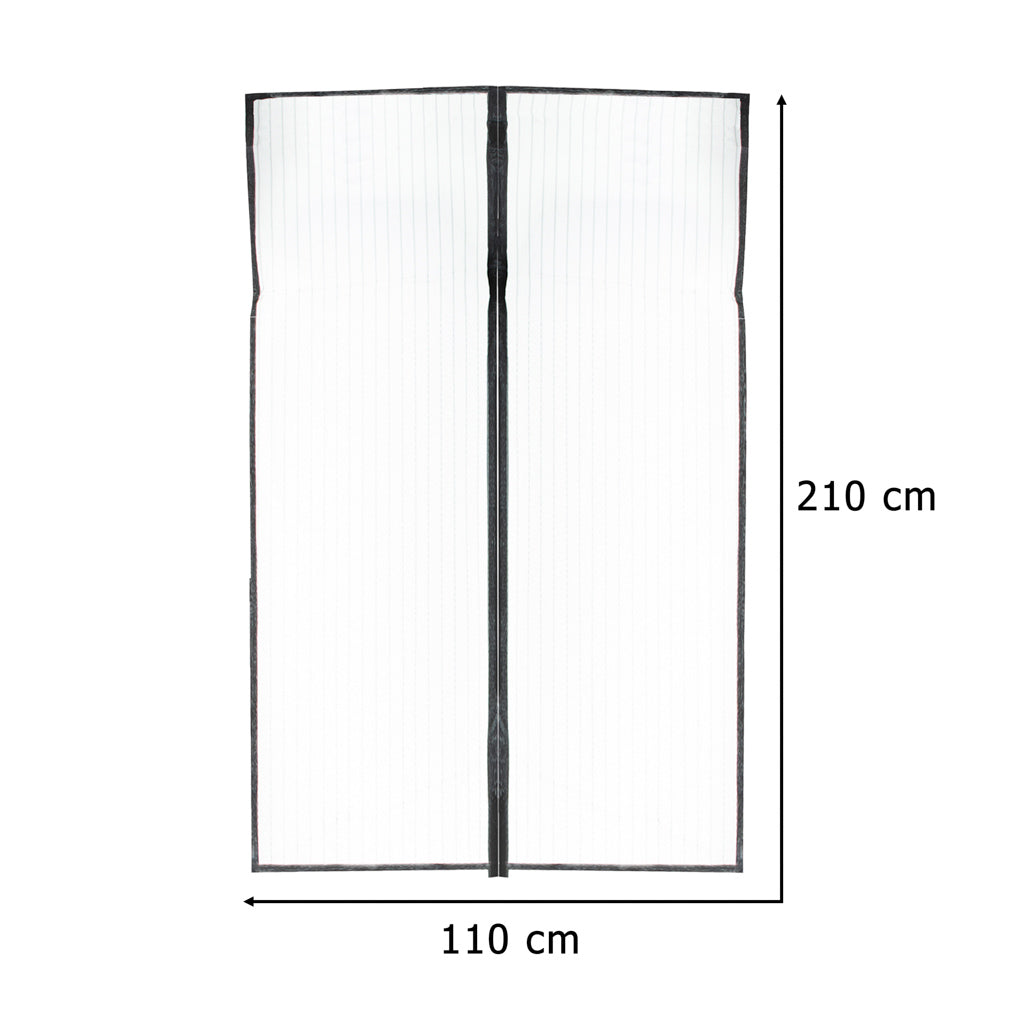 Myggenet magnetisk LUARO til dør solid stærk magnet 110x210cm