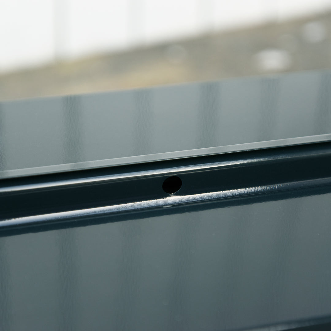 Værktøjskuffert værktøjskasse 5 rum foldbar stål (spcc) mørkegrøn 56 x 20 x 41 cm