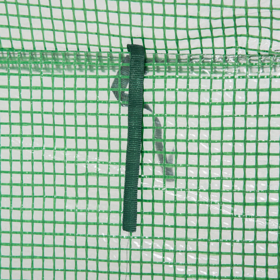 Solrigt drivhus med dør, vintersikkert stålfilmdrivhus, drivhus til altan, have, tomathus 100x50x150cm, tomatdrivhus til tomater, grøntsager, blomster, planter, grønne områder