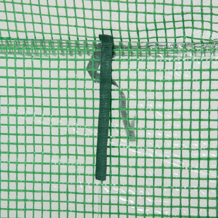 Solrigt drivhus med dør, vintersikkert stålfilmdrivhus, drivhus til altan, have, tomathus 100x50x150cm, tomatdrivhus til tomater, grøntsager, blomster, planter, grønne områder