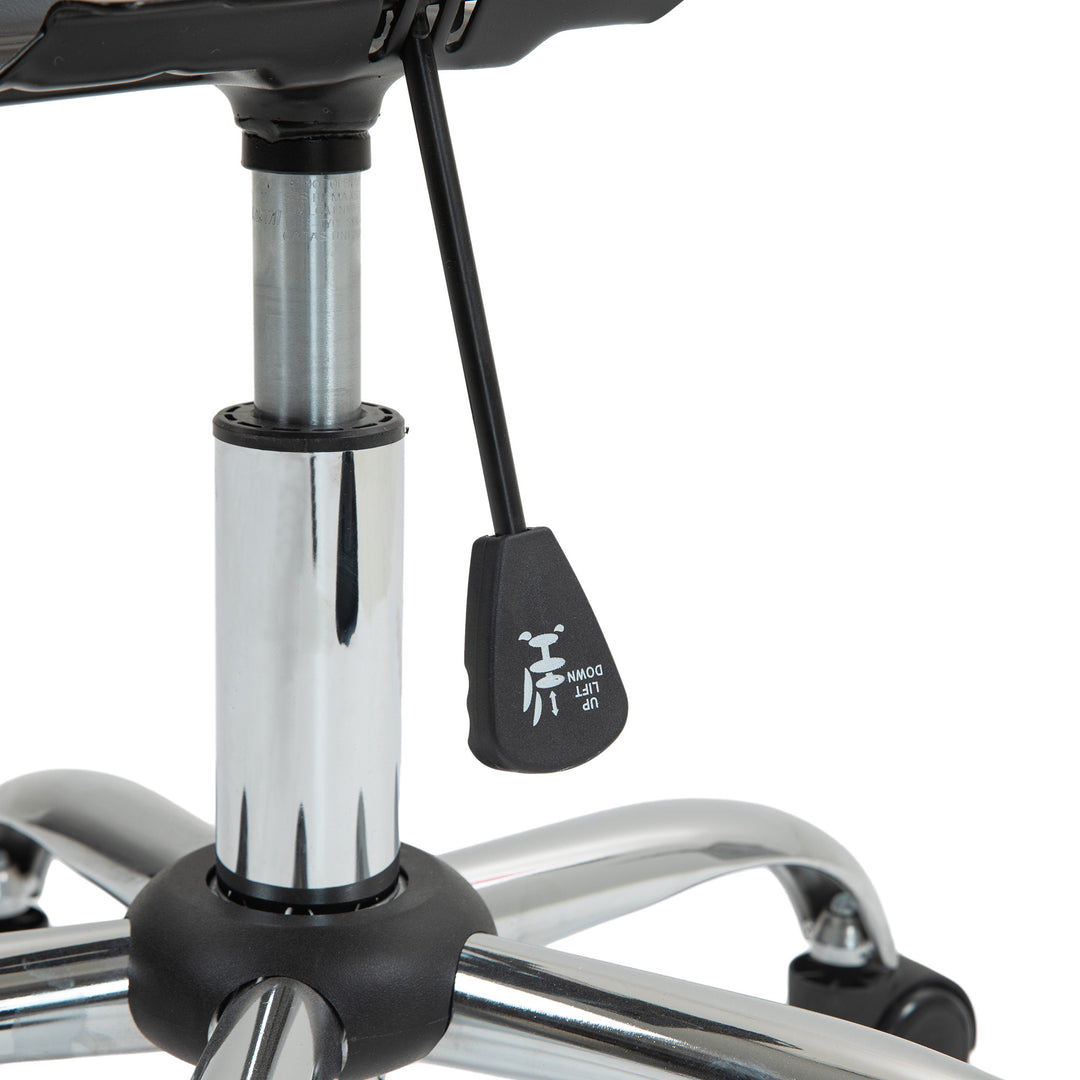 Hjemmekontorstol, ergonomisk skrivebordsstol med vippefunktion, teddy velvet look, 56 x 61 x 86 cm, grå