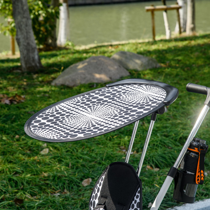 6-I-1 børnetrecykel med skubbehåndtag, kaleche, bælte, opbevaringskurv, til 1-5 år, hvid