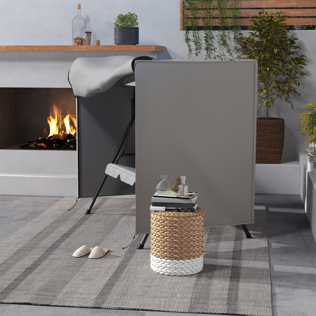 Gyngeovertræk, rivefast, vandtæt, støvtæt, polyester, 177 x 114 x 152 cm, grå