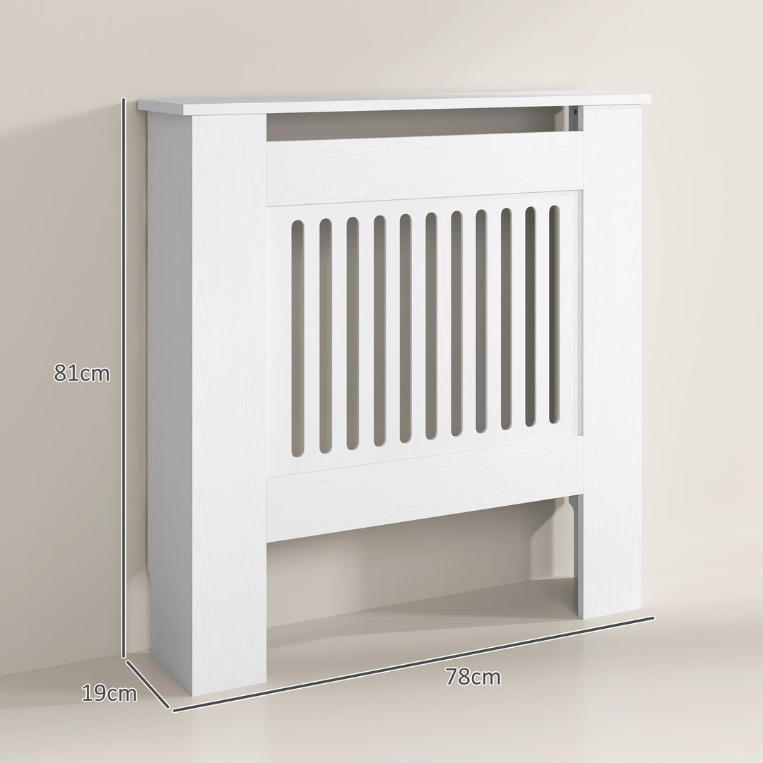Radiatordæksel, radiatordæksel, 78 x 19 x 81 cm, radiatordæksel til soveværelse, stue, mdf, hvid