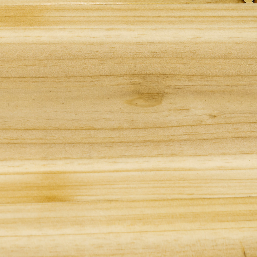 Plantestativ med 4 hylder, massivt træ, vejrbestandigt, 46 cm x 25 cm x 91 cm, sort + naturlig