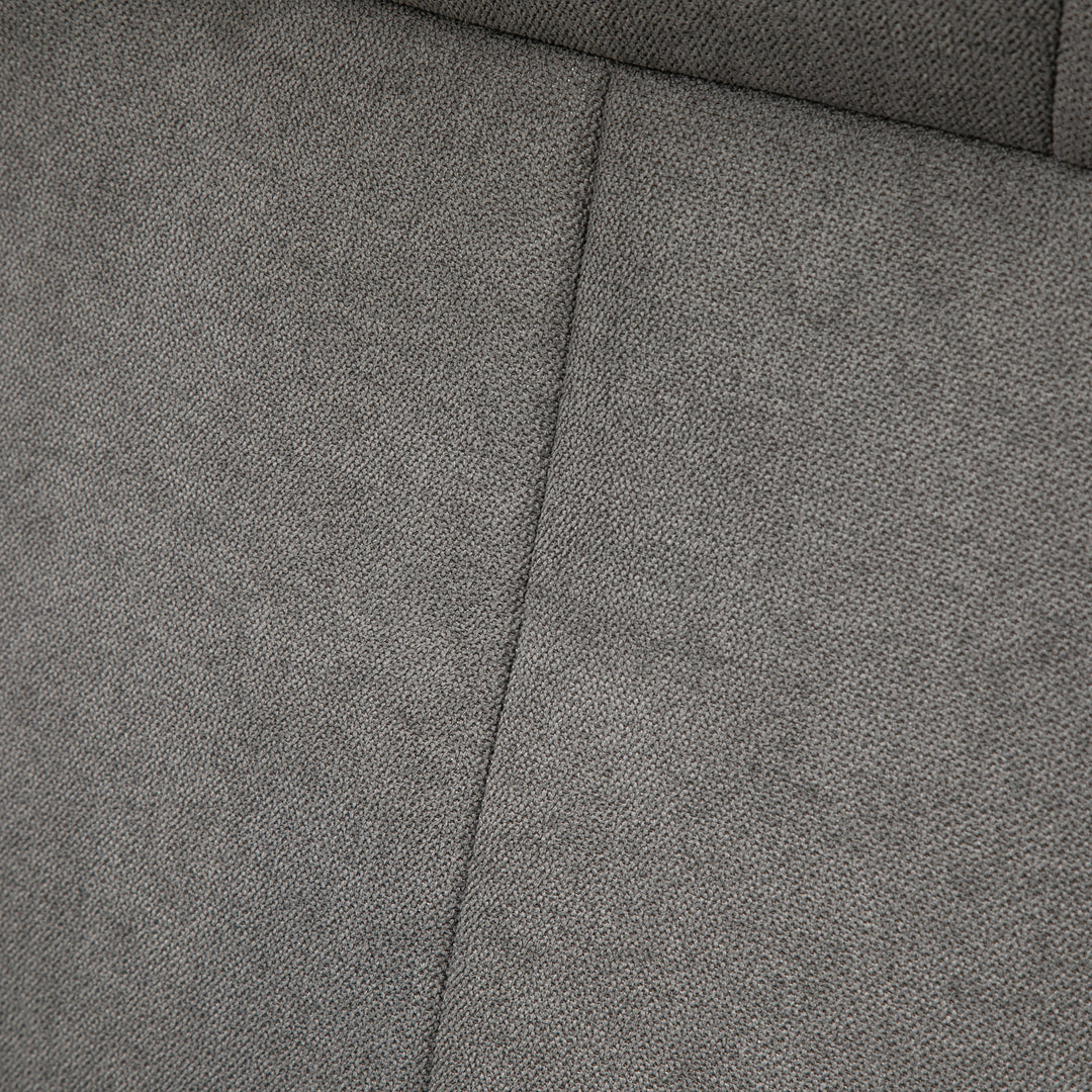 Lænestol med fodskammel, justerbar ryglæn, 69 cm x 71 cm x 104 cm, mørkegrå + sort