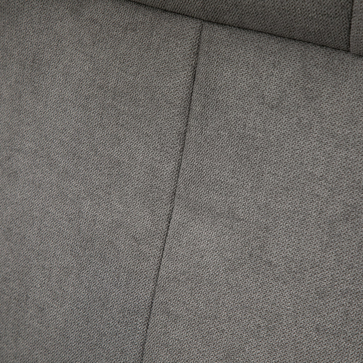 Lænestol med fodskammel, justerbar ryglæn, 69 cm x 71 cm x 104 cm, mørkegrå + sort