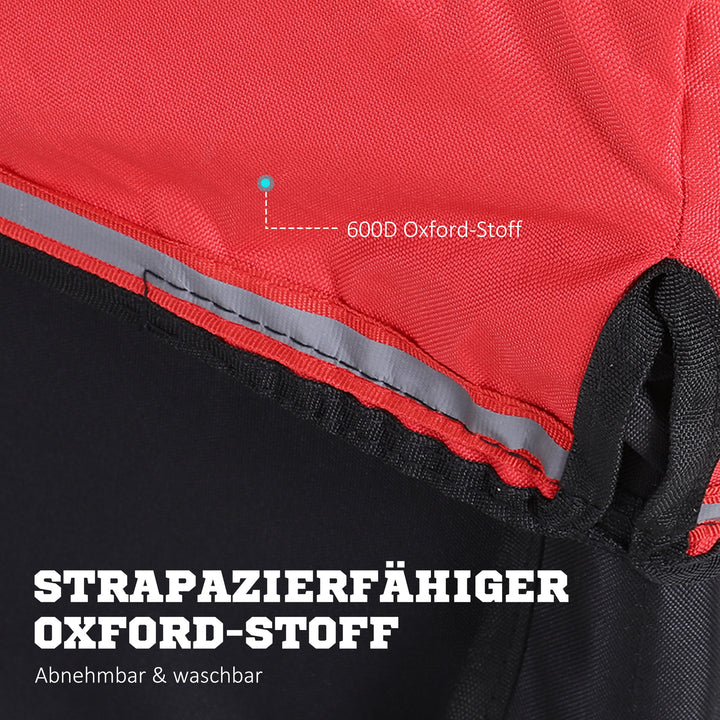 Foldbar cykeltrailer med kobling, transportvogn lasteevne op til 40 kg, transporttrailer til cykelhåndvogn 140 x 88 x 60 cm