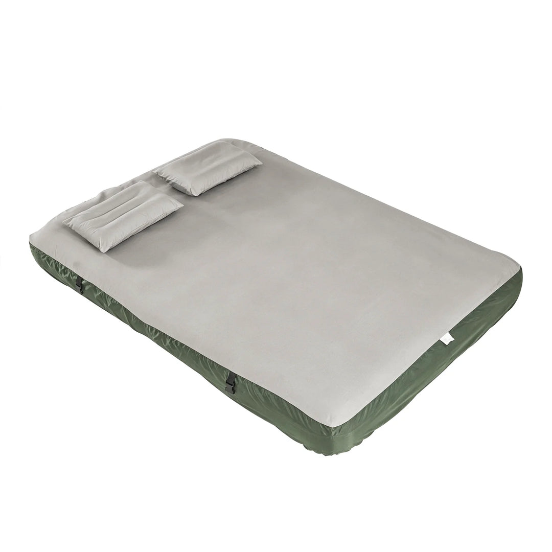 Dobbelt luftmadras med pumpe, lagner og puder – 191 × 137 cm