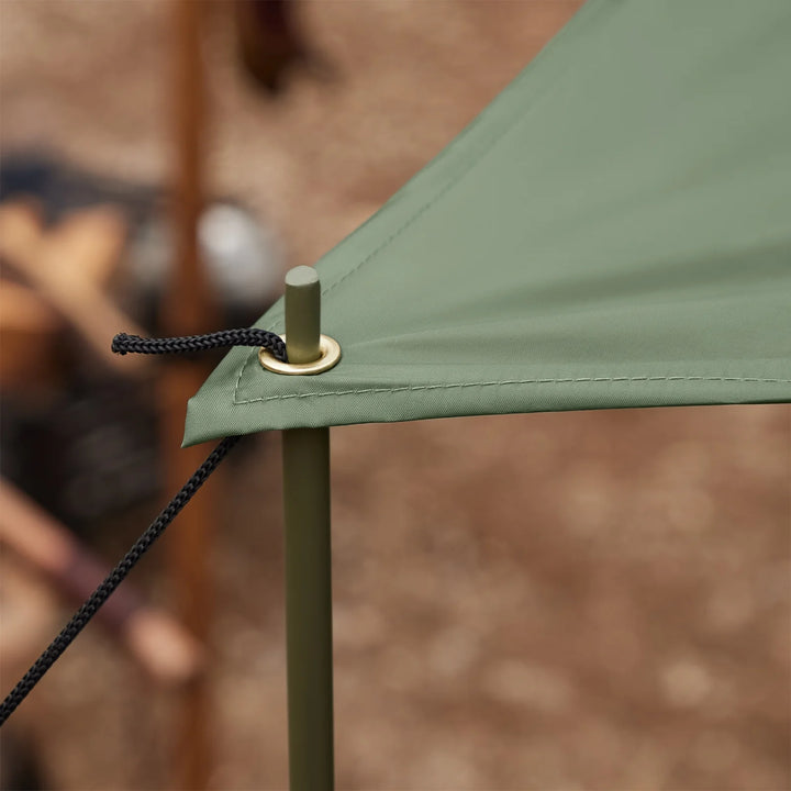 4-i-1 campingtelt til 2 personer i grøn (193 x 145 x 185 cm)