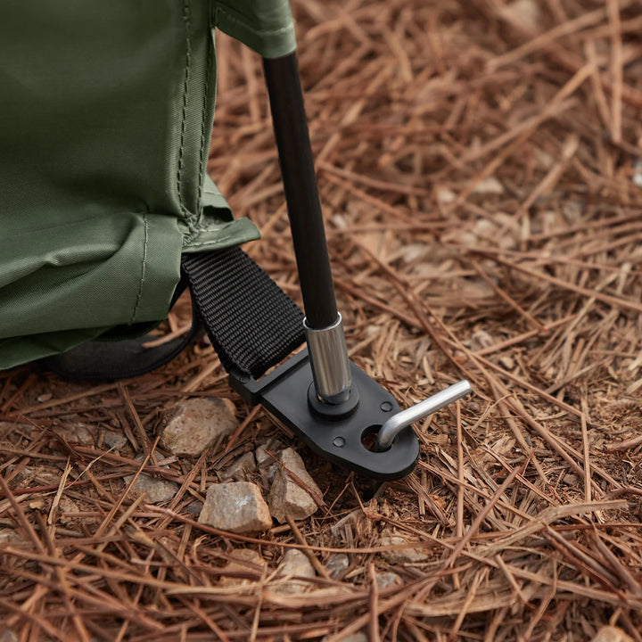 4-i-1 campingtelt til 2 personer i grøn (193 x 145 x 185 cm)