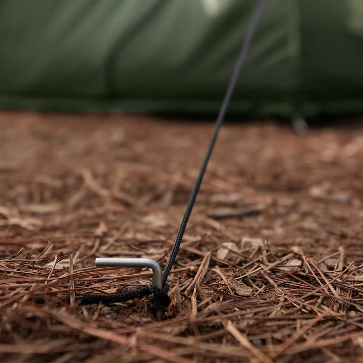 4-i-1 campingtelt til 2 personer i grøn (193 x 145 x 185 cm)