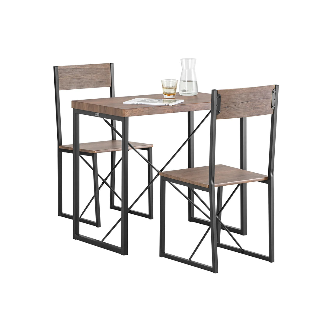 Barbordssæt i vintage-look, brun