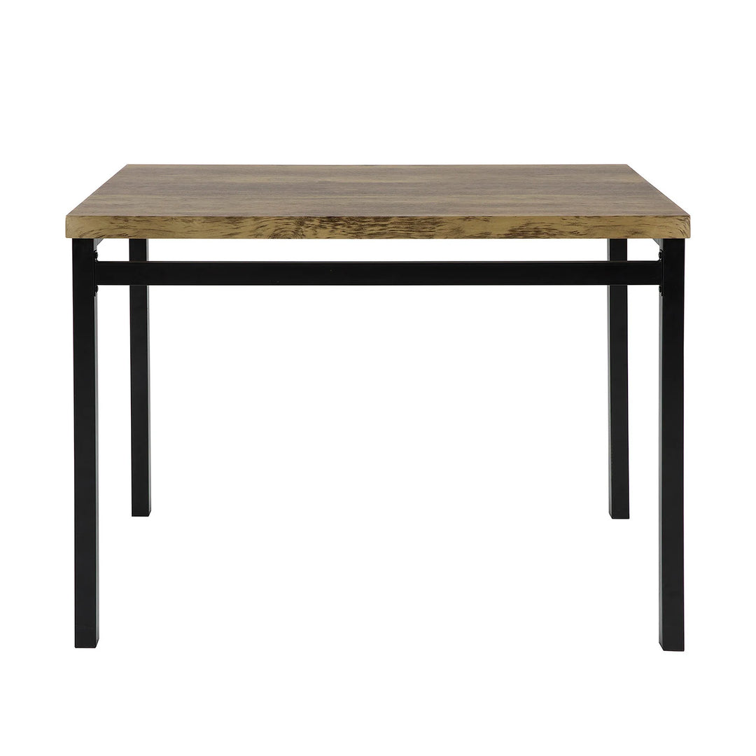 Enkelt spisebord, industrielt look, B110 x D70 x H76 cm, naturfarvet-brun med sorte ben