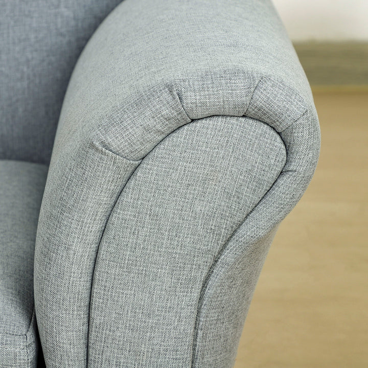 Børnesofa, chaiselong, skjult opbevaringsrum, eukalyptustræstel, grå, 80 x 40 x 49 cm