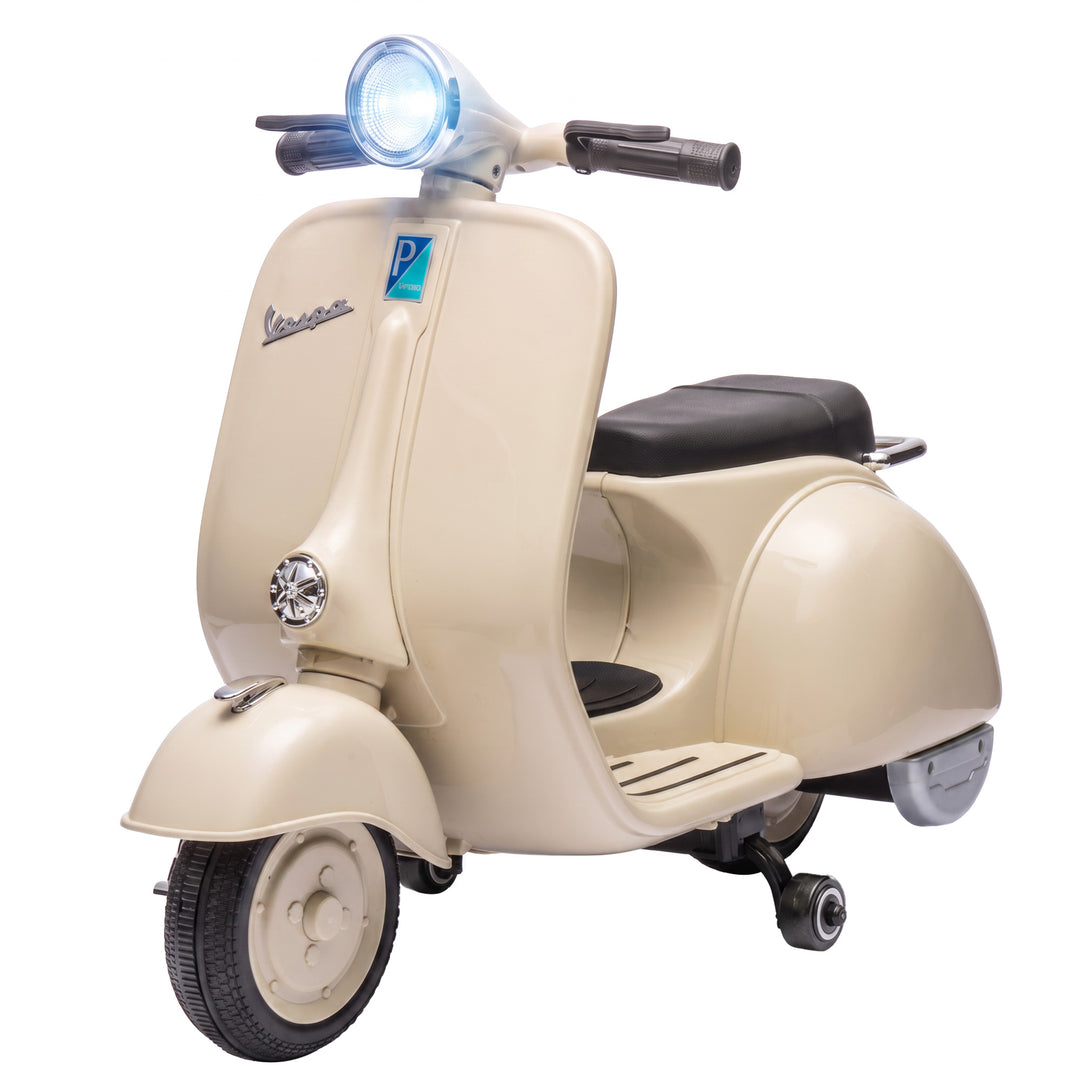 Elmotorcykel til børn VESPA 6V Elmotorcykel Lithiumbatteri Hvid