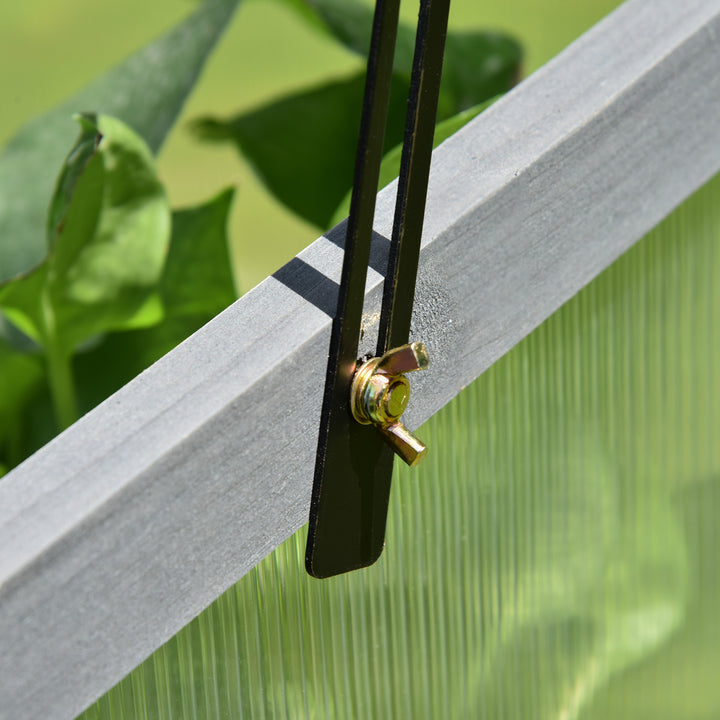 Minidrivhus, lille havedrivhus, med pc-paneler, god lysgennemgang, 100l x 65b x 40h cm