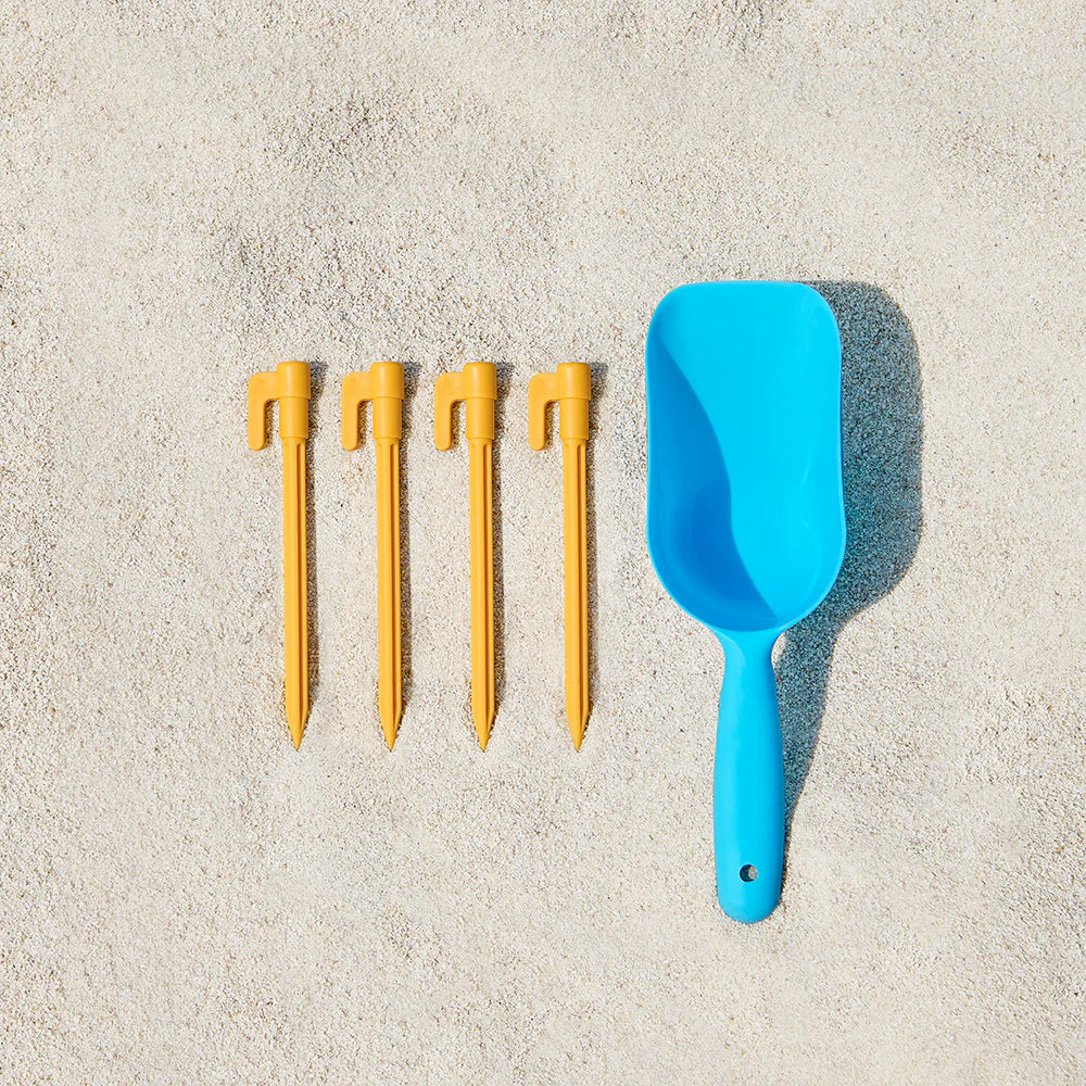 Strandtelt - Perfekt til Solbeskyttelse på Stranden, UPF 30+, turkis