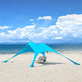 Strandtelt - Perfekt til Solbeskyttelse på Stranden, UPF 30+, turkis