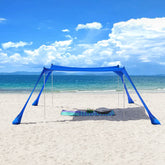Strandtelt - Perfekt til Solbeskyttelse på Stranden, UPF 30+, blå