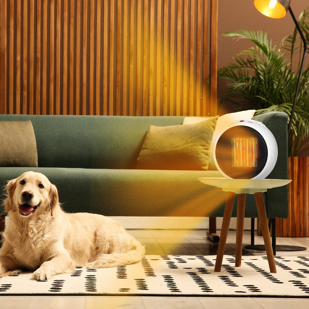 Varmeblæser / elvarmer til hjemmet – 2 niveauer 900W/1500W