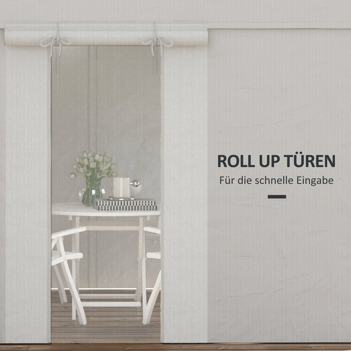 Pavillon udskiftningsbaldakin udskiftningsbaldakin vejrbestandig 360 x 300 x 270 cm hvid