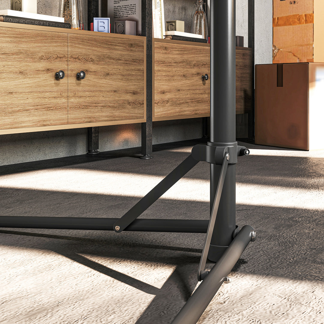 Cykelreparationsstativ, holder til cykler til vedligeholdelse og reparation, 40 kg bæreevne, højdejusterbar, sort