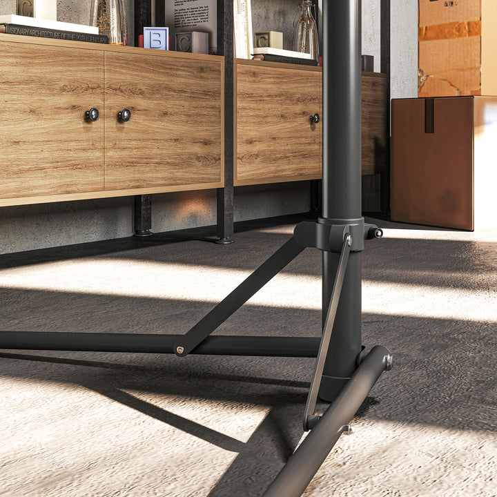 Cykelreparationsstativ, holder til cykler til vedligeholdelse og reparation, 40 kg bæreevne, højdejusterbar, sort