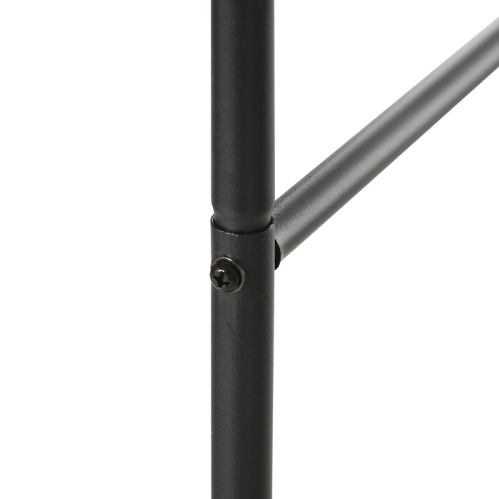 Havebue, rosenbue, espalier, metalrosenbue, sort, 1,40 x 0,40 x 2,40 m