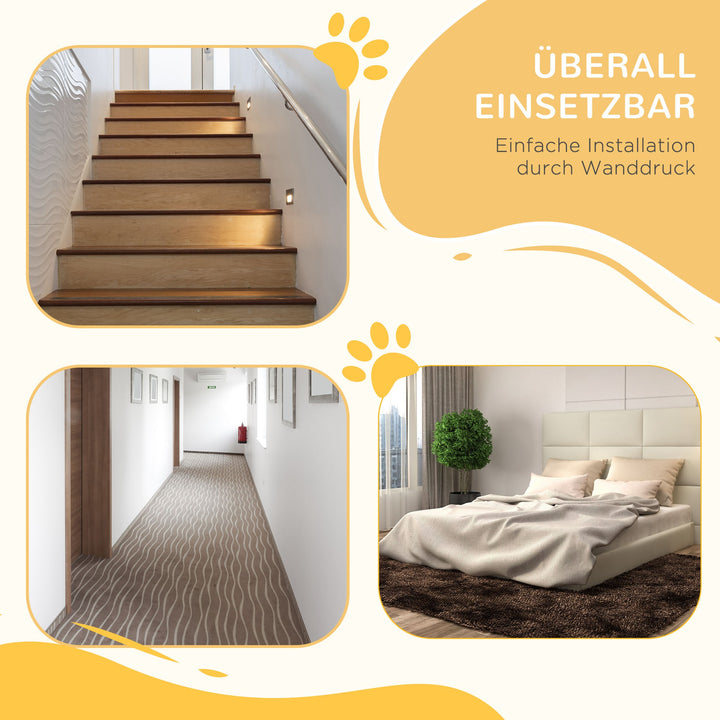 Ekstra høj hundegitter med automatisk lukning, metalramme, 97,5 x 104,1 cm, hvid